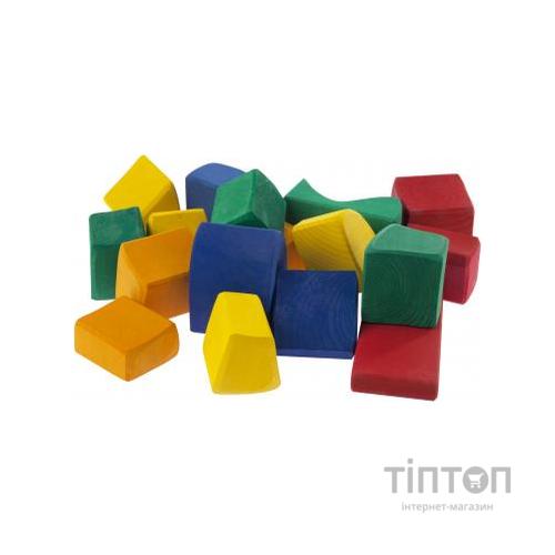 Конструктор Nic деревянный Большой цветной 17 эл. (NIC523287)