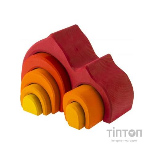 Конструктор Nic деревянный Дом Габли красный (NIC523020)