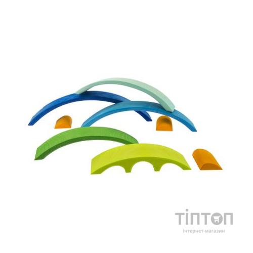 Конструктор Nic деревянный Мост синий (NIC523331)