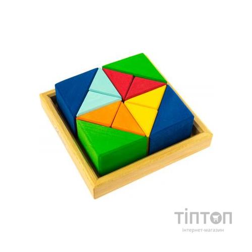 Конструктор Nic деревянный Разноцветный треугольник (NIC523345)