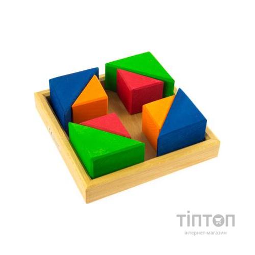 Конструктор Nic деревянный Разноцветный треугольник (NIC523345)