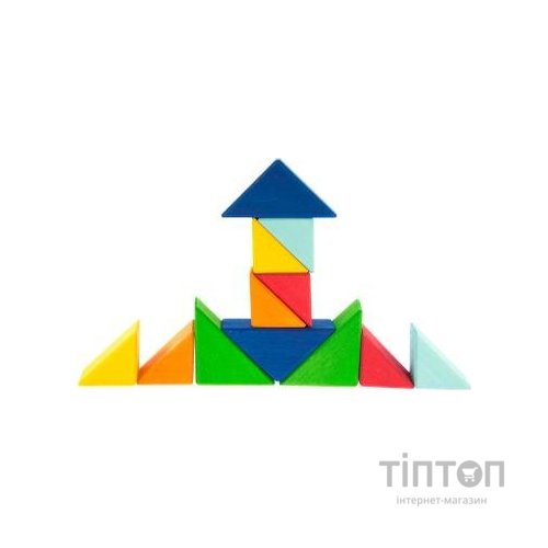 Конструктор Nic деревянный Разноцветный треугольник (NIC523345)