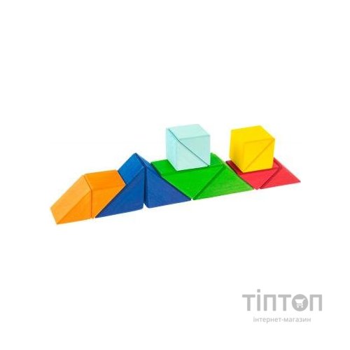 Конструктор Nic деревянный Разноцветный треугольник (NIC523345)