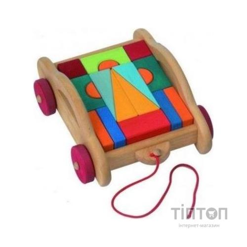 Конструктор Nic деревянный Тоскана с тележкой 17 эл. (NIC523316)