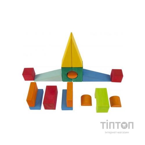 Конструктор Nic деревянный Тоскана с тележкой 17 эл. (NIC523316)