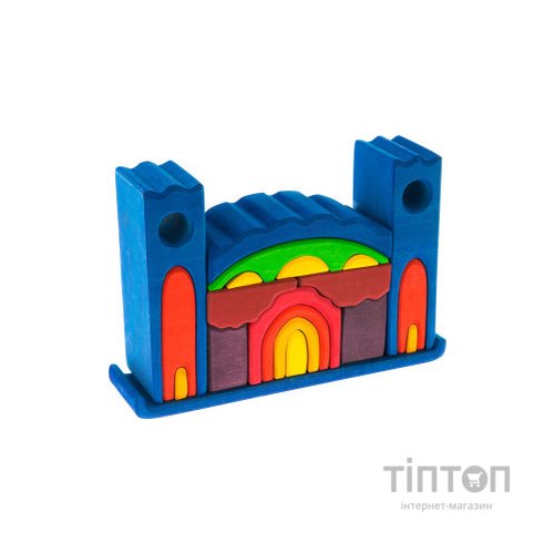 Конструктор Nic деревянный Все в замке синий (NIC523268)