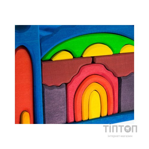 Конструктор Nic деревянный Все в замке синий (NIC523268)