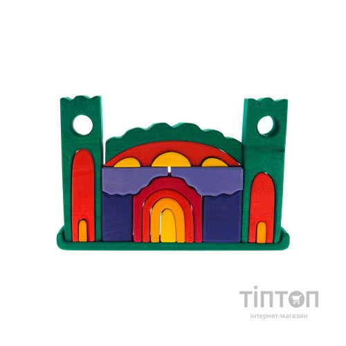 Конструктор Nic деревянный Все в замке зеленый (NIC523269)