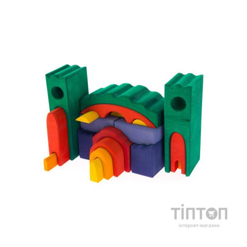 Конструктор Nic деревянный Все в замке зеленый (NIC523269)