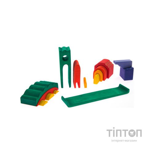 Конструктор Nic деревянный Все в замке зеленый (NIC523269)