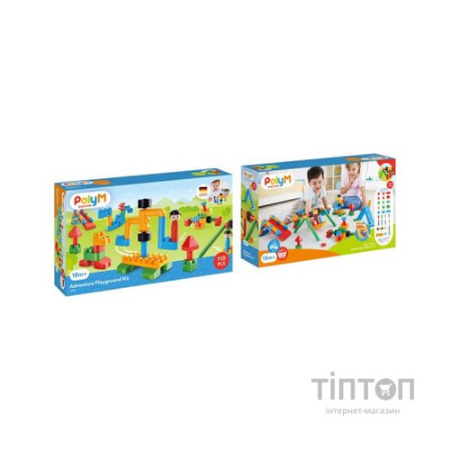 Конструктор PolyM Ігровий майданчик 110 деталей (760011)