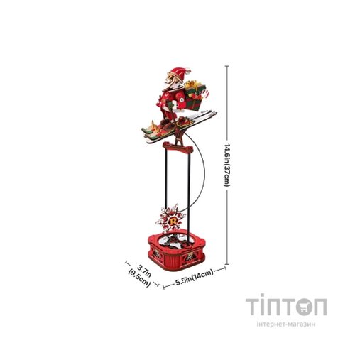 Конструктор Robotime Rokr 3D Санта на лижах (MCD06)