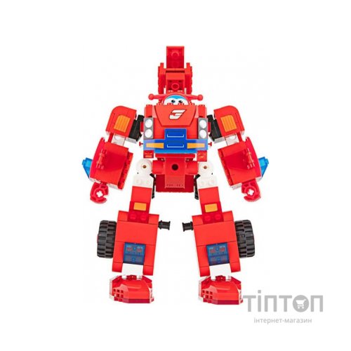 Конструктор Super Wings Blocks 2-in-1 Buildable Transforming Vehicle Jett, Джетт (EU385005)