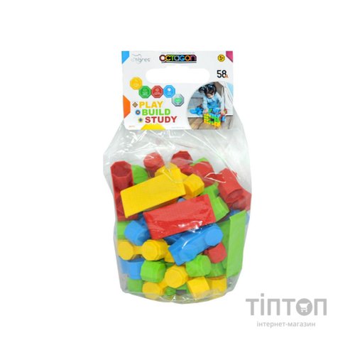 Конструктор Tigres Octagon 58 елементів в пакеті (39777)