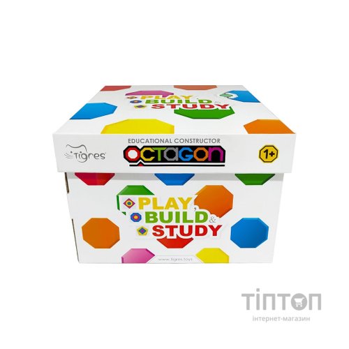 Конструктор Tigres Octagon 88 елементів в коробці (39773)