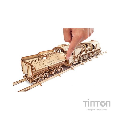 Конструктор Ugears Локомотив з тендером V-Експрес (70058)
