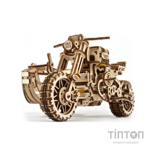 Конструктор Ugears Мотоцикл Scramber з коляскою (6336921)