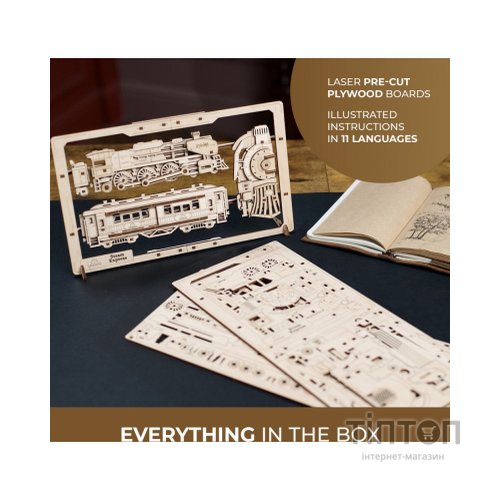 Конструктор Ugears Паротяг 2.5D (6337513)