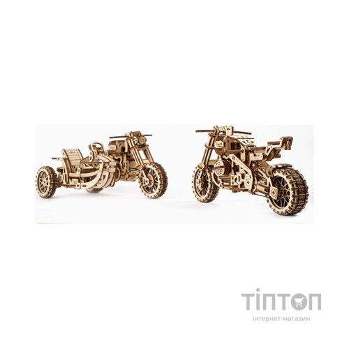 Конструктор Ugears Scrambler UGR-10 з мотоколяскою (70137)