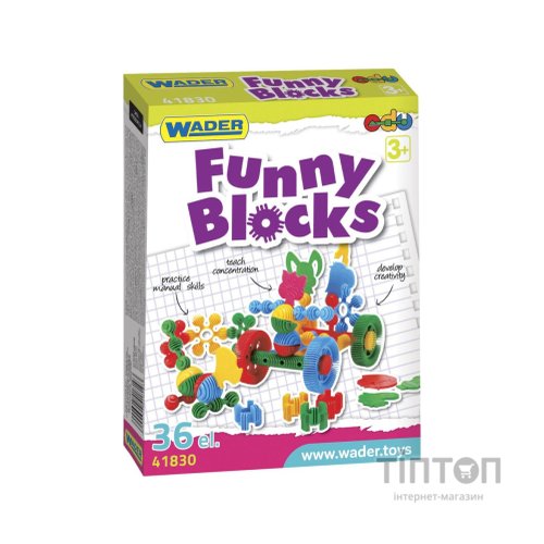 Конструктор Wader Funny blocks (41830)