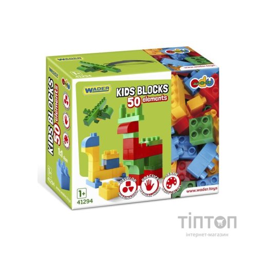 Конструктор Wader Kids Blocks 50 елементів (41294)