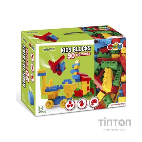 Конструктор Wader Kids Blocks 90 елементів (41296)