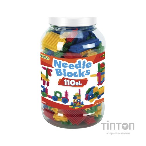 Конструктор Wader Їжачок - 110 шт (велика банка) (41960)