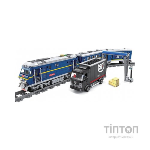 Конструктор ZIPP Toys Потяг DF11 Z з рельсами, синій на радіокеруванні (98220)