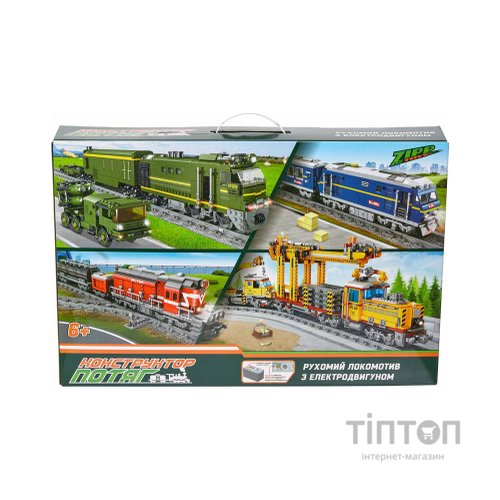 Конструктор ZIPP Toys Потяг DF2159 з рельсами, зелений на радіокеруванні (98252)