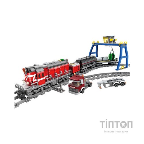 Конструктор ZIPP Toys Потяг DF5 1391 з рельсами, червоний на радіокеруванні (98219)