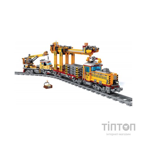 Конструктор ZIPP Toys Потяг DPK32 з рельсами, жовтий на радіокеруванні (98253)