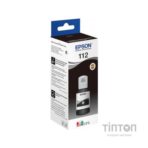 Контейнер з чорнилом Epson 112 EcoTank Pigment Black ink (C13T06C14A)