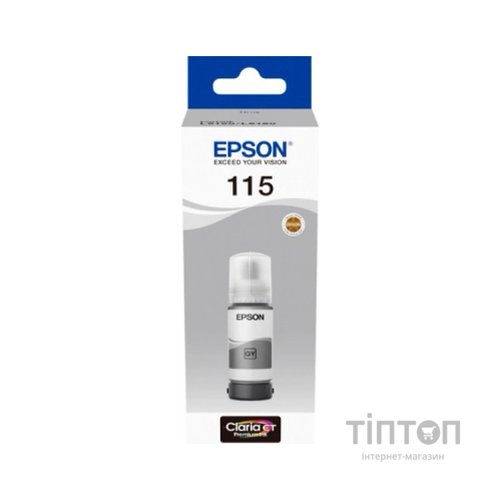 Контейнер з чорнилом Epson 115 EcoTank Grey (C13T07D54A)