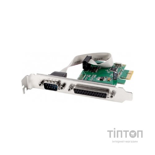 Контролер Gembird PCIe for COM and LPT low profile (PEX-COMLPT-01)