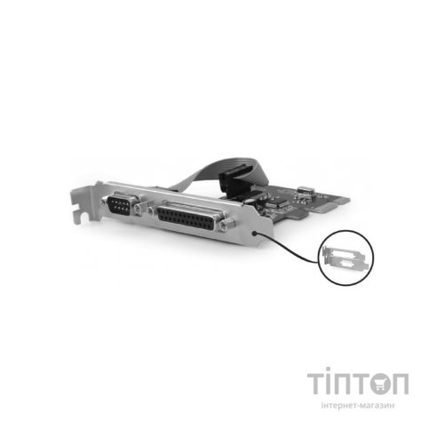 Контролер Gembird PCIe for COM and LPT low profile (PEX-COMLPT-01)