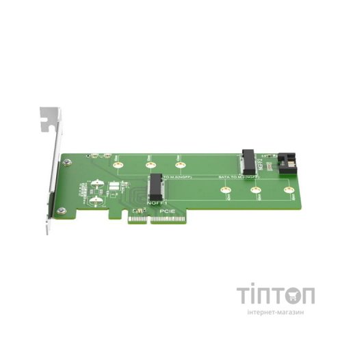 Контролер Maiwo Multi-Size PCIex4 & SATA to M.2 (M-Key or B-key) KT015 SSD (45774)