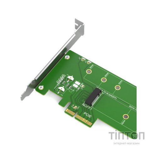 Контролер Maiwo Multi-Size PCIex4 & SATA to M.2 (M-Key or B-key) KT015 SSD (45774)