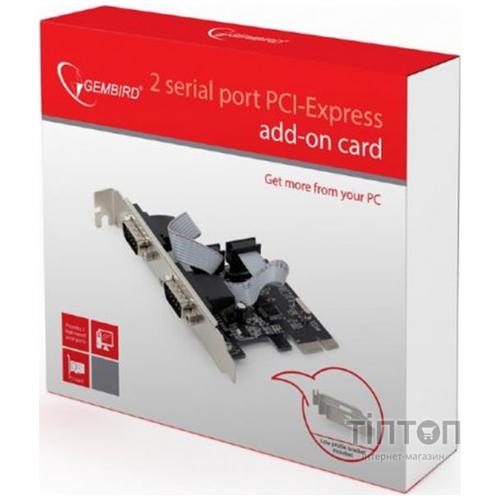 Контролер PCIe to COM 2 ports Gembird (SPC-22)