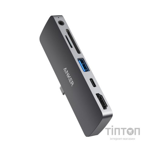Концентратор Anker PowerExpand Direct 6-in-1 USB-C PD Media Hub (Gray) (A83620A1)