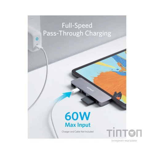 Концентратор Anker PowerExpand Direct 6-in-1 USB-C PD Media Hub (Gray) (A83620A1)