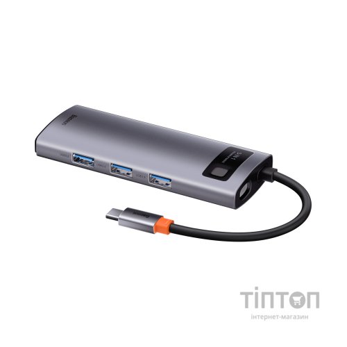 Концентратор Baseus USB3.1 Type-C to USB Type C PD 100W/HDMI 4K 60 Hz/3*USB 3.2 Gen1/ 5in1 (CAHUB-CX0G)