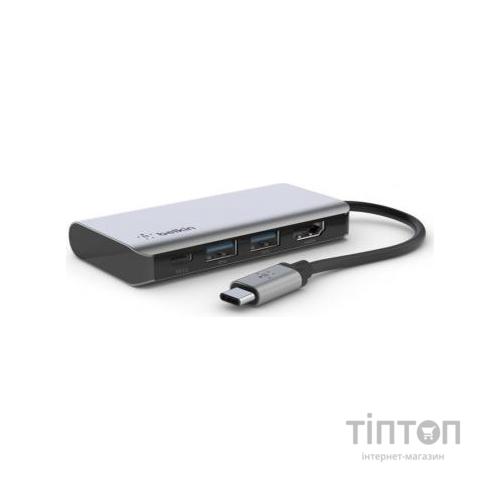 Концентратор Belkin USB-C 4in1 Multiport Dock (AVC006BTSGY)