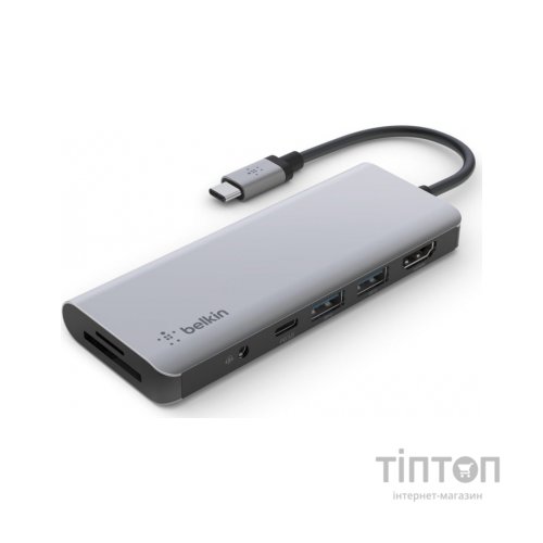 Концентратор Belkin USB-C 7-in-1 Multiport Dock (AVC009BTSGY)