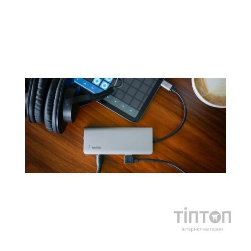 Концентратор Belkin USB-C 7-in-1 Multiport Dock (AVC009BTSGY)