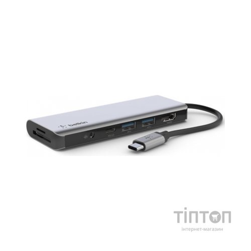 Концентратор Belkin USB-C 7-in-1 Multiport Dock (AVC009BTSGY)