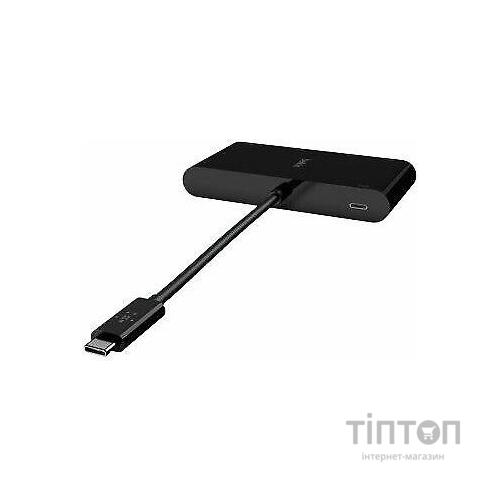 Концентратор Belkin USB-C - Ethernet, HDMI, VGA, USB-A, 100W PD, black (AVC004BTBK)