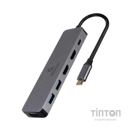 Концентратор Cablexpert USB-C 3-in-1 (A-CM-COMBO3-03)