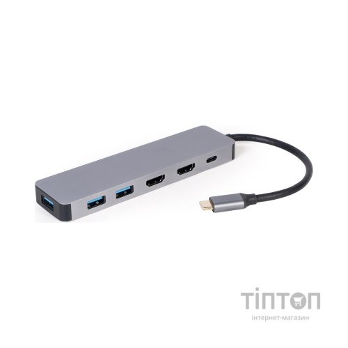 Концентратор Cablexpert USB-C 3-in-1 (A-CM-COMBO3-03)