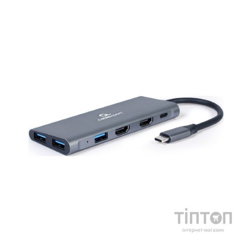 Концентратор Cablexpert USB-C 3-in-1 (HUB/HDMI/PD) (A-CM-COMBO3-01)