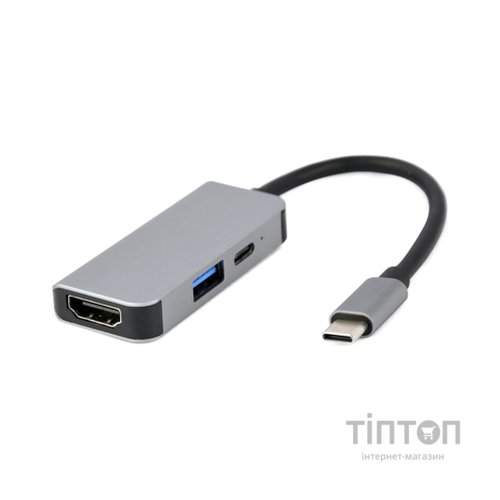 Концентратор Cablexpert USB-C 3-in-1 (USB/HDMI/PD) (A-CM-COMBO3-02)